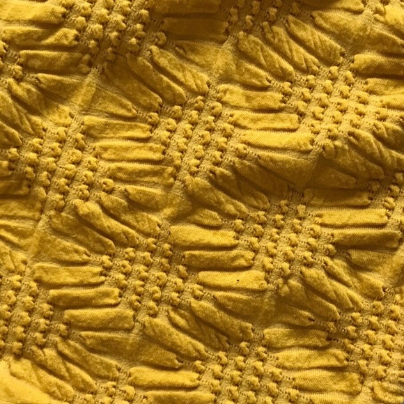 Textured mustard yellow tube top - Picture 2 of 2